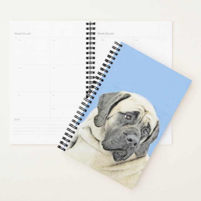 Peinture Mastiff (Fawn) anglaise - Art Chien origi (Devant avec enveloppe)