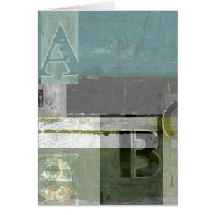 Peinture moderne avec lettres assorties