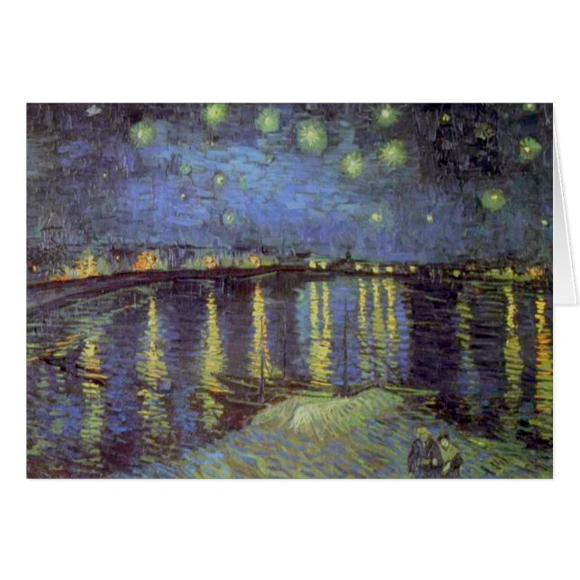Peinture nocturne étoilée de Van Gogh (Devant horizontal)