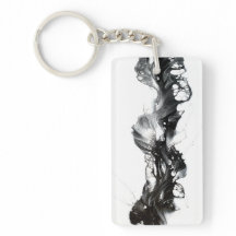 Peinture noire et blanche Abstraite pour l'art flu