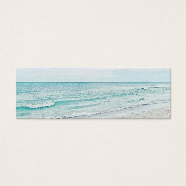 Peinture Ocean Waves Aqua Aquarelle bleu clair (Devant)