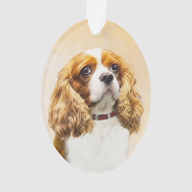 Peinture originale Cavalier King Charles Spaniel (dos)