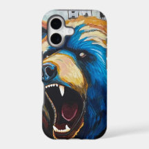 Peinture Ours Grizzly - Étui pour iPhone 17 Art Fa