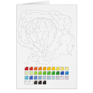 Peinture par la carte de nombres : Ballon