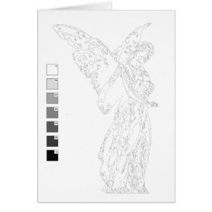 Peinture par la carte de nombres : Statue d'ange