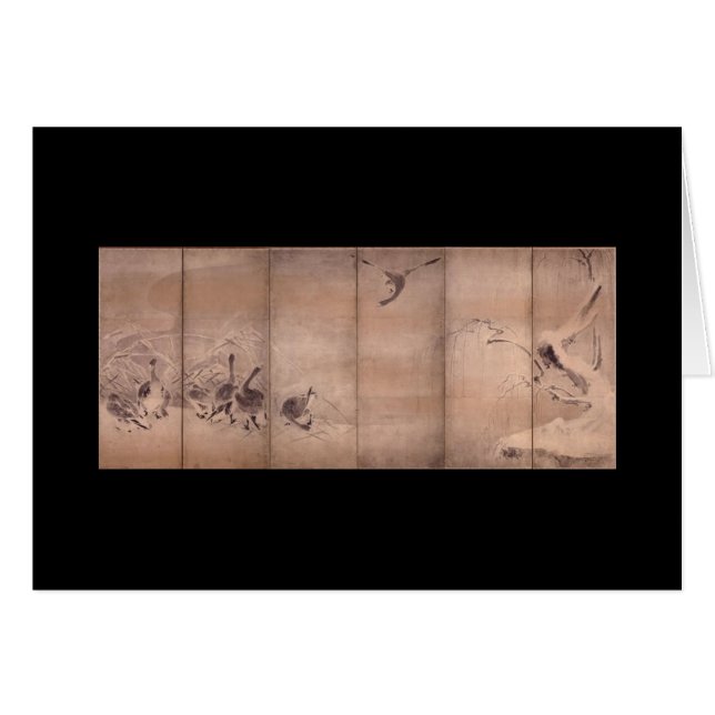 Peinture par Miyamoto Musashi, C. 1600's (Devant horizontal)