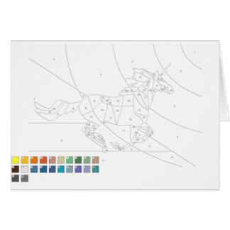 Peinture par numéro Carte : Cheval