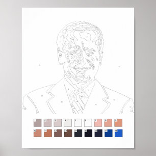 Peinture par numéros : Affiche de Joe Biden