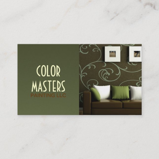 Peinture, Peintre , Construction , Carte de visite (Devant)