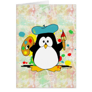 Peinture Peintre de pingouin