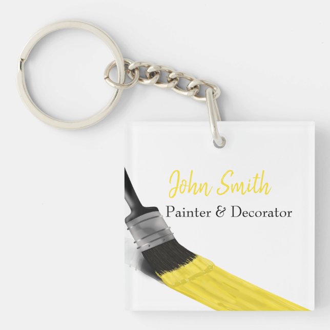 Peinture Peintre Service Société Pinceau Jaune (Devant)