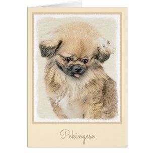 Peinture Pekingese - Cute Original Chien Art