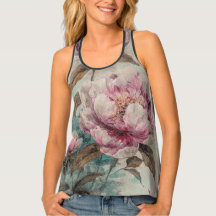 Peinture Peonies - Débardeur de femme