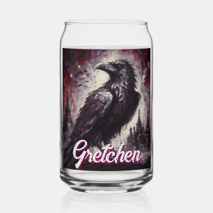 Peinture Personnalisée de Corbeau Gothique Oiseau