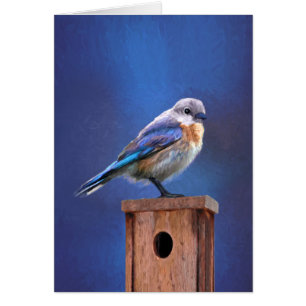 Peinture pour oiseaux bleus (femelle) - Art origin