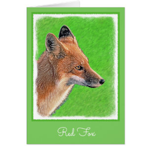 Peinture Red Fox - Art original de la faune