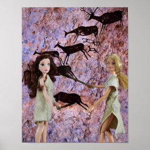 Peinture Rupestre. affiche