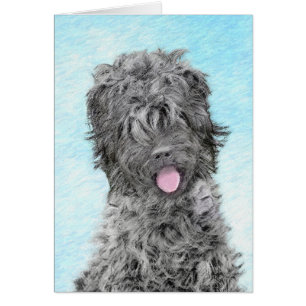 Peinture russe Terrier noir - Chien original migno