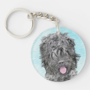 Peinture russe Terrier noir - Chien original migno