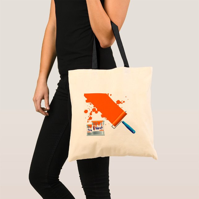 Peinture Sac fourre-tout de peinture orange (Créateur téléchargé)