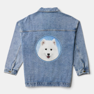 Peinture Samoyed Puppy - Jolie Art Original Chien