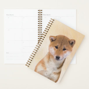 Peinture Shiba Inu (Rouge) - Art Chien original