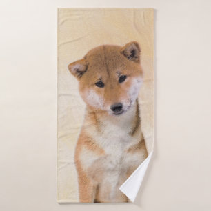 Peinture Shiba Inu (Rouge) - Art de chien original