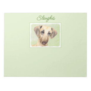 Peinture Sloughis - Bloc-notes original pour chien