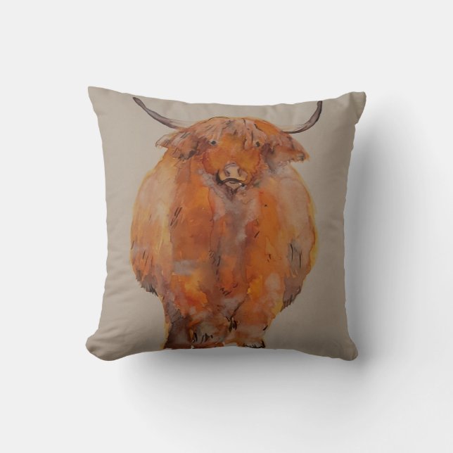 Peinture sur coussin de vache de la région des Hig (Recto)