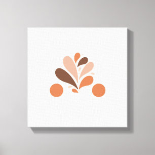 Peinture sur fleur sur toile