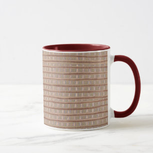 Peinture Tan Burlap Artistique Mugs Personnalisés