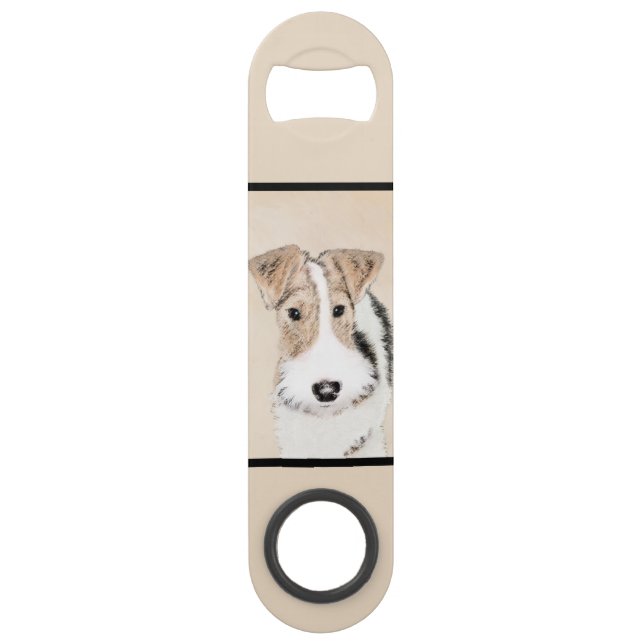 Peinture Terrier de Renard de fil - Cute Original  (Dos)