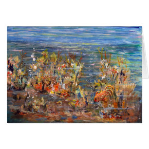 Peinture tropicale d'aquarium de poissons du monde