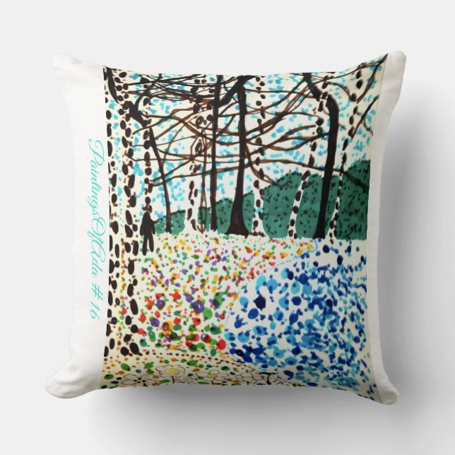 PeinturesOfAda #16 - Artiste - Oreiller à lancer i (Recto)