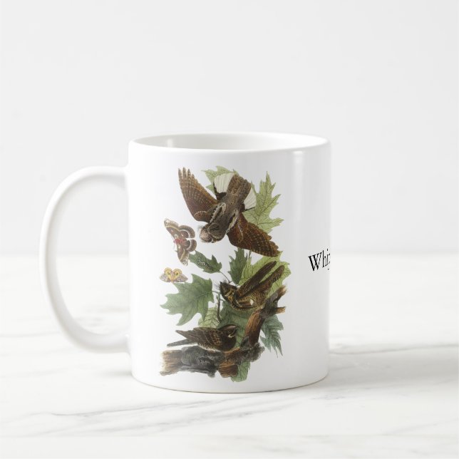 Peitsche-arm-werden Sie, John Audubon Kaffeetasse (Links)