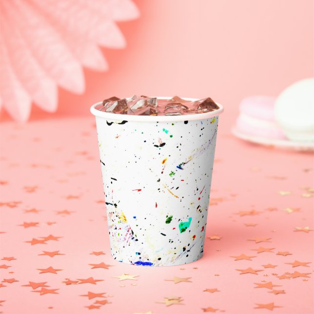 Peitsche der Abstrakten Malerei Pappbecher (Insitu)