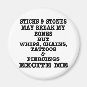 Peitsche-Ketten-Tätowierungen u. Durchdringen reg Magnet