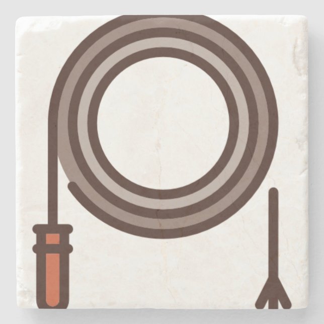 Peitsche Steinuntersetzer (Vorderseite)