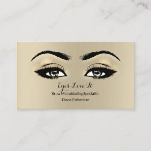 Peitschen-Umfang-Make-up Esthetican Terminkarte
