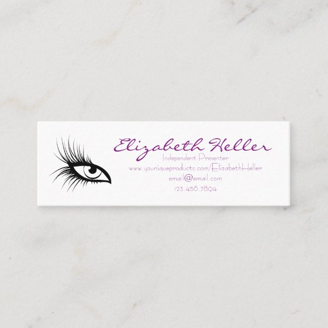 Peitschen-Visitenkarte Mini Visitenkarte (Vorderseite)