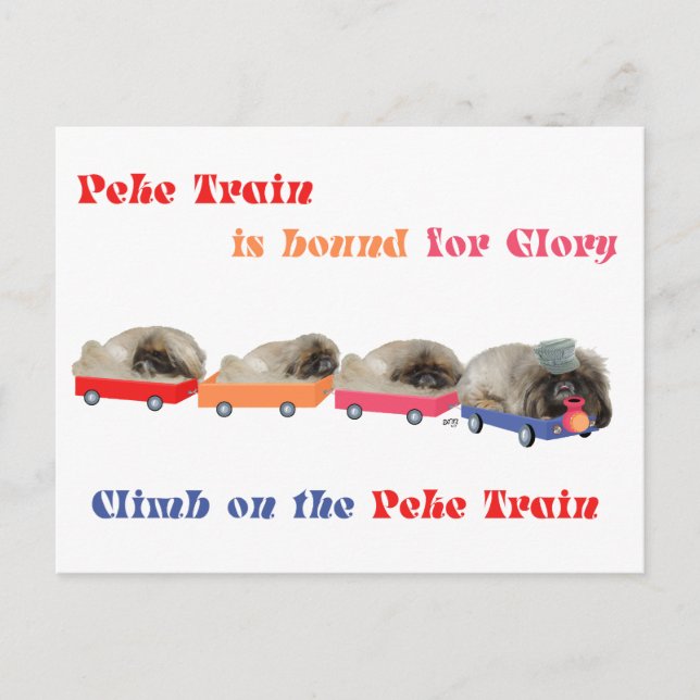 Peke Train - The Bound for Glory Postkarte (Vorderseite)