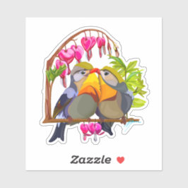 Pekin Robin Bird Pair Aufkleber