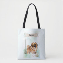 Pekineser Wasserfarben-Personalisierte Hund