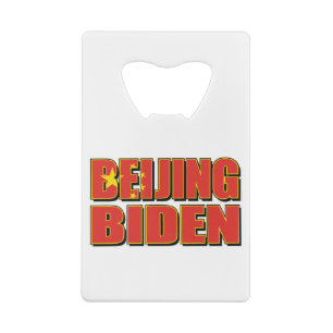 Peking-Biden-China-Flag. Geldbeutel Flaschenöffner