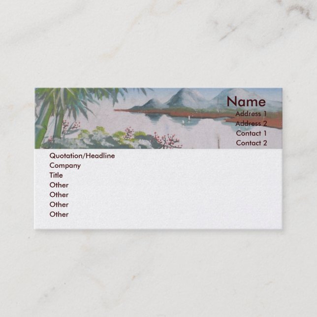 Peking Business Card Visitenkarte (Vorderseite)