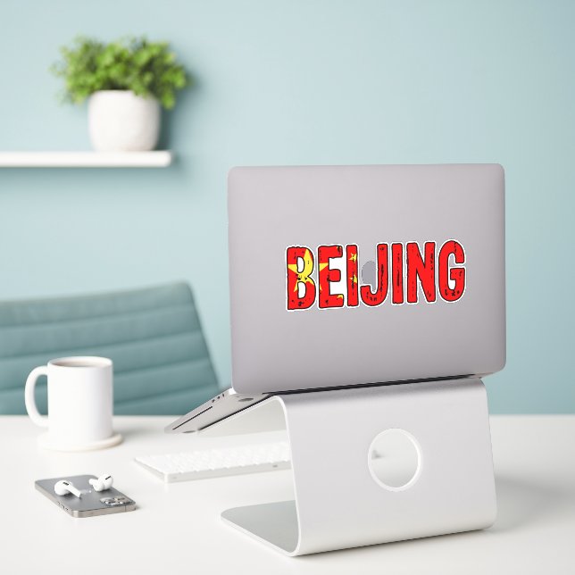 Peking-China Aufkleber (Laptop auf Schreibtisch)