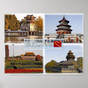 Peking - China - Mosaik - Poster