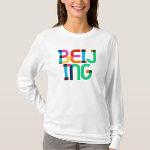 Peking China Pop-Art-Buchstaben T-Shirt