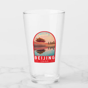 Peking China Reise Kunst Emblem Glas
