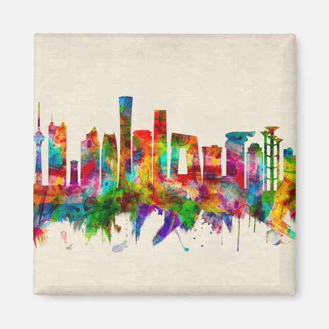 Peking China Skyline Magnet (Vorne)